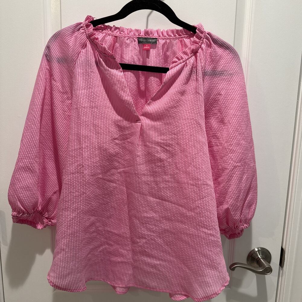 Vince Camuto 3/4 Sleeve Pink Size Small New Lightweight Fun Sleeve